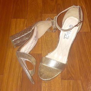 Gold Studded Heels